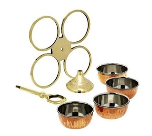 โถใส่จานโลหะสีทองแดงพร้อมชามเสิร์ฟของดองเนื้อสดใหม่โลโก้ตามสั่ง - Product Image 1