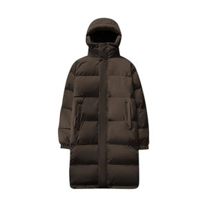 Hot Sale Men's <b>Long</b> Puffer <b>Coat</b> for Adult <b>Long</b> Sleeve Down Filling <b>Waterproof</b> Street Wear Puffer Jacket with Hoodies Side Pocket - Product Image 1