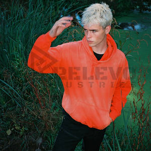 Orange Color New <b>Plain</b> <b>Men</b> Pullover Hoodie OEM Custom <b>Hoodies</b> Stone Washed 100% Cotton 450GSM Heavyweight Pullover <b>Hoodies</b> - Product Image 6