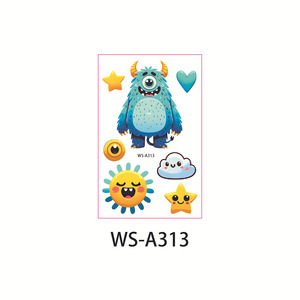 Nouveau design Usages multiples Petits monstres Tatouage temporaire pour enfants - Product Image 4
