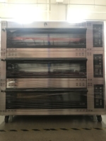 FOUR À GAZ FOUR MODULAIRE 3 PONT AVEC SYSTÈME DE CONTRÔLE NUMÉRIQUE MODÈLE CUISINE INDUSTRIELLE ÉQUIPEMENT DE CUISSON