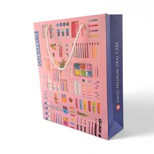 Custom Logo Eurotote <b>Biodegradable</b> Handmade <b>Paper</b> Shopping Bag Rope Handle Premium Offset Printed Recyclable Luxury Carrier Bag - Product Image 4