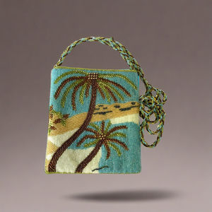 Handmade Bohemian Style Floral Beaded <b>Purse</b> Durable Eco-Friendly Evening Gift with Colorful Flower Embroidery Durable Stylish - Product Image 1