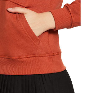 Sweat à capuche surdimensionné en molleton de coton pour femmes imprimé Streetwear personnalisé vêtements de sport solides épaules tombantes automne Plus respirant - Product Image 5