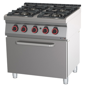 GN 2/1 80 Gas <b>Oven</b> 4-Burner Gas Stove Kitchen Ranges - Product Image 1