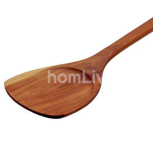 Spatule en bois de teck Malika, écologique et durable, sans peinture ni vernis, sans danger pour les aliments, halal, personnalisable, pour cuisine durable - Product Image 5