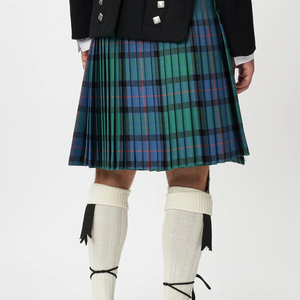 Ceinture écossaise plissée en tartan, faite à la main, couleurs personnalisées, légère, imperméable, lavable, taille ajustable, élégante - Product Image 5