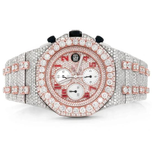 Montre en diamant moissanite entièrement personnalisée, best-seller, pour hommes, bijoux en diamant hip-hop, cadeau - Product Image 1