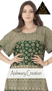 ชุดเดรสผ้าฝ้ายปักลายดอกไม้ – ชุดลำลองฤดูร้อนแขน 3/4 - Product Image 2