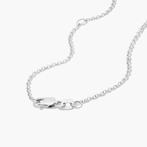 Pendentif Halo en Platine Diamant avec Chaîne à Maillons en Or Rose Classique et Or Jaune pour Fiançailles, Mariage ou Cadeau - Product Image 6