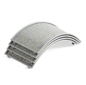 Collier d'arbre de Noël en métal rond de conception de doublure en laiton AK en argent fini pour la décoration de Noël/intérieur de maison - Product Image 2