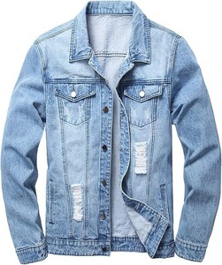 Personalizado Casual Unisex 100% algodón bordado Vintage multicolor Patchwork Jacquard Regular Fit chaqueta de mezclilla duradera - Product Image 1