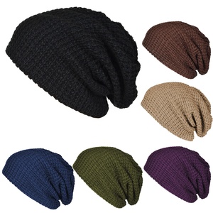 Knit Beanie <b>Hats</b> for <b>Men</b> and Women <b>Winter</b> Soft Lining Long Slouchy Oversized Skull Cap - Product Image 2