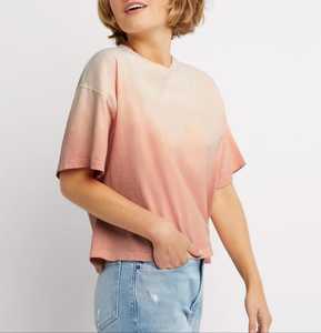 Camiseta corta para bebé con lavado ácido de verano 2025, camiseta Sexy fina en blanco para mujer, Camiseta 100% de algodón transpirable para mujer, Camiseta corta - Product Image 5