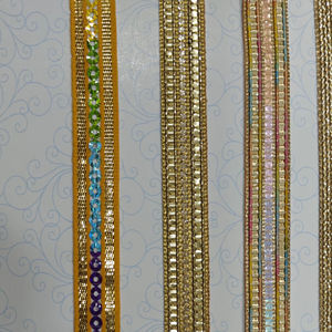 Rouleaux de ruban de dentelle de Satin exquis pour l'usure traditionnelle robes modernes accessoires de mode approvisionnement en gros d'exportation - Product Image 1