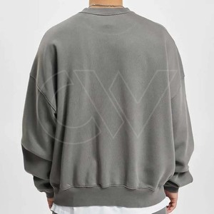 Wholesale Men's Winter <b>Sweatshirts</b> Solid Pattern Polyester/Cotton Regular Fit Custom Logo & Design - Product Image 2