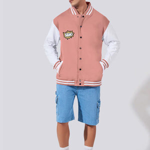 Veste en polyester de haute qualité pour hommes Veste universitaire à col montant Revêtement extensible en tissu de style pour hommes - Product Image 5