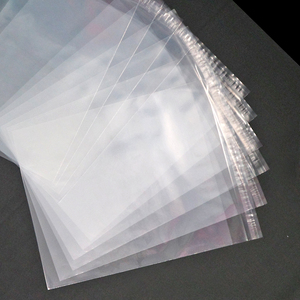 Sac en plastique recyclé transparent imprimé sur mesure à bas prix-Logo d'impression personnalisé pour les petites entreprises de vêtements - Product Image 1