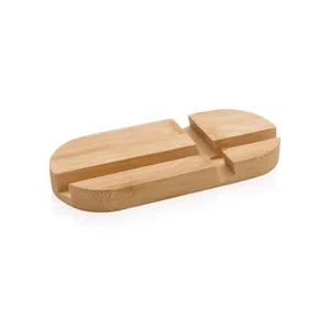 Supporto Sostenibile in Bambù per Smartphone e Tablet, Prodotto per Merchandising Stazionario - Product Image 1
