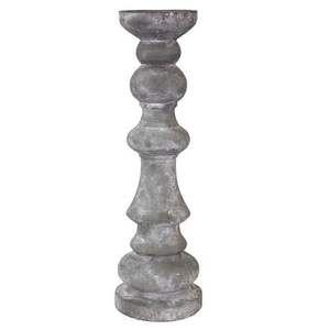 Grand bougeoir moderne en métal en bois fini gris pour la décoration intérieure dessus de table meilleure vente - Product Image 1