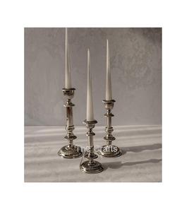 Porte-bougie en aluminium argenté en vrac avec porte-bougie de qualité exclusive pour la décoration de mariage - Product Image 1