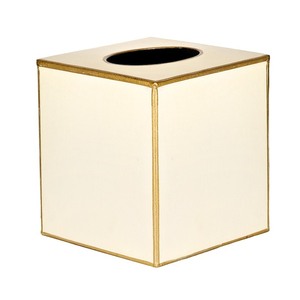 Porte-mouchoirs de haute qualité en acier inoxydable avec finition plaquée or brillant, forme carrée, boîte à mouchoirs pour voiture, bureau et maison - Product Image 3