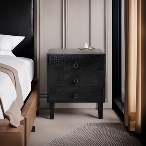 Chevets en bois de style moderne de haute qualité, imitation peau de requin, meubles de chambre à coucher pour une utilisation multi-pièces, en provenance du Vietnam - Product Image 1