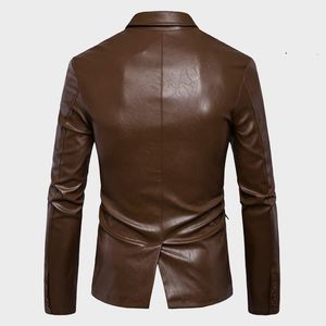 BUSINESSMEN CASUAL LEATHER COATA - Product Image 2
