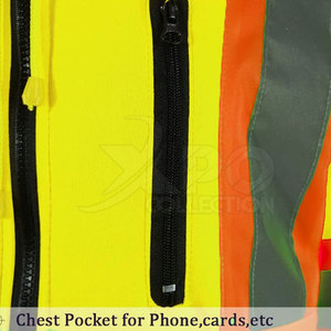 Múltiples tamaños personalizables Oem Hi Vis Winter Hi Vis Hoodie Color sólido Ropa de trabajo de invierno con Sudadera con capucha de alta visibilidad - Product Image 6