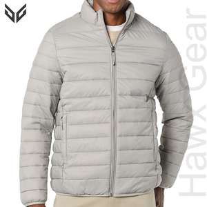 Chaqueta Acolchada de Invierno para Hombre, Corte Entallado, Profesional, Personalizable, Tejido de Lona de Alta Calidad, Ligera, con Capucha - Product Image 1