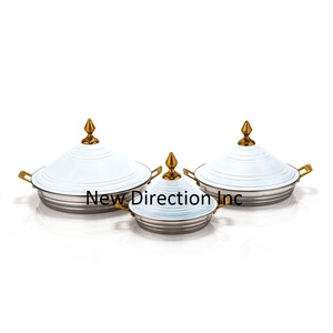 Marmite à fondue au design moderne pour les mariages, les buffets, la restauration, service de plats chauds, casseroles à double paroi isolées - Product Image 3