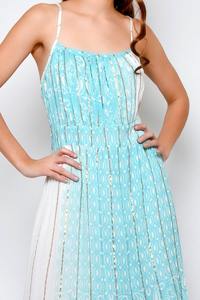 Collection Tendance Été Lurex Tie Dye Robe Longue Maxi pour Femmes Fête et Occasion Spéciale Robe Longue Haute Couture Resort - Product Image 5