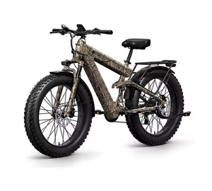 Vélo électrique 12V 70Ah Batterie au lithium 1350W 130 miles d'autonomie Vélo électrique à pneus larges 24 pouces Cadre en aluminium 12 vitesses Freins à disque hydrauliques doubles - Product Image 1