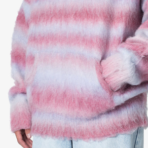 Biểu Tượng Tùy Chỉnh Người Đàn Ông Của <span class=keywords><strong>Mohair</strong></span> Áo Dài Tay Áo Mờ Sọc Đan Áo Thun Miễn Phí Kích Thước Mùa Đông Hàng Dệt Kim Với Mô Hình Trang Trí - Product Image 5