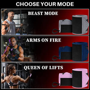 Muñequera Deportiva Personalizada con Logotipo al por Mayor, Soporte para Levantamiento de Pesas, Transpirable, para Gimnasio y Fitness, OEM - Product Image 3