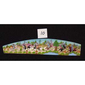 Miniature d'art mural persan sur os, peinture d'art fine faite à la main, prête pour la décoration de la maison, 9 X 2 Abcpm0163 - Product Image 1