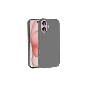 Étui en silicone liquide gris titane LSR de qualité supérieure pour Apple pour iPhone 16 Plus, coque de protection antichoc au toucher doux - Product Image 1