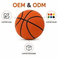 Elite Taille 7 29,5 Pouces Mousse PU 340g Toucher Doux Faible Bruit Entraînement Intérieur Fourniture Usine OEM Ballon de Basket