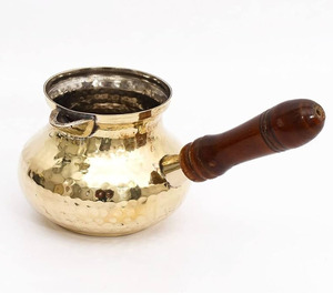 Top Selling Turkish Tea Maker With Wooden Handle Round Shape Coffee <b>Pot</b> Kitchen Ware Home & Hotel Use. - Product Image 3