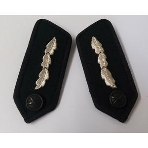 Collar Tabs Light Blue Air Silver Braid and Plain Buttons Press-stud Fit INSIGNIA CEREMONIAL BAND Gorgets <b>Green</b> RADC Gorgets SD - Product Image 4