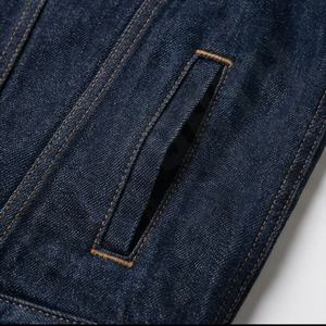 Custom Denim <b>Jean</b> Jacket High Quality Plain Dyed Raw Breathable Customized Color <b>Stretch</b> Denim Fashion Stylish Coat Outwear - Product Image 5