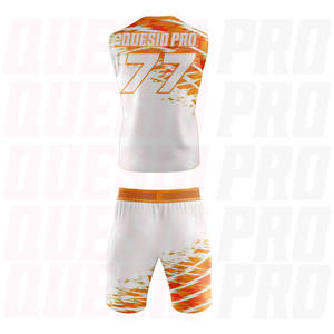 Uniformes de football américain 7 contre 7 en sublimation, respirants, à séchage rapide, antibactériens, sans manches, ensemble d'entraînement 7 contre 7, vêtements de sport - Product Image 3