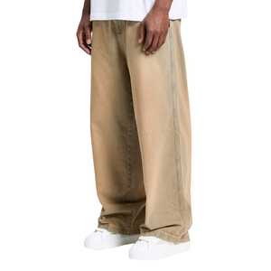 กางเกงยีนส์ทรงหลวมสำหรับผู้ชาย, กางเกงยีนส์สำหรับผู้ชายทรงขากว้างทรงตรงใส่เล่นสกปรกไซส์ใหญ่พิเศษ - Product Image 1