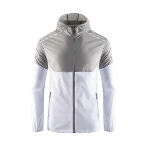 Chaqueta cortavientos impermeable transpirable para hombre con capucha frontal Reversible tejido ecológico de poliéster/algodón para la temporada de invierno - Product Image 4