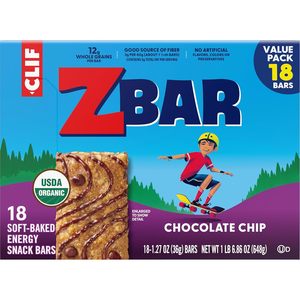 Clif Zbar - Barres énergétiques moelleuses aux pépites de chocolat - Collations pour enfants (paquet de 18) - Product Image 5