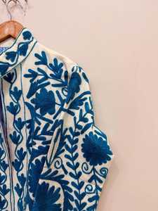 White <b>Jacket</b> Suzani <b>Jacket</b> Embroidered <b>Jacket</b> For Women <b>Hippie</b> <b>Jacket</b> Velvet <b>Jacket</b> Indian Wholesaler Of Winter <b>Jacket</b> - Product Image 5