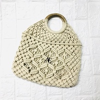 Offre Spéciale femmes macramé sac à bandoulière été plage sacs de paille personnalisé bohème à la main sac à main mer herbe sac de plage
