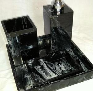 Unique Resin Bathroom <b>Set</b> Luxury Resin Texture Dark Sky Blue Bathroom Accessories <b>Set</b> Luxury Decor Home Accessories <b>Bath</b> <b>Set</b> - Product Image 6