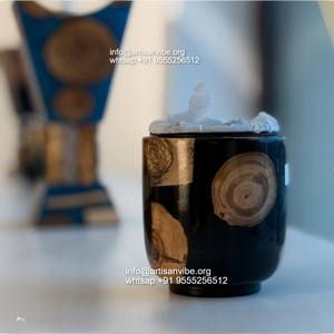 Quemador de Incienso de Resina y Madera Hecho a Mano, Estilo Árabe, para Ramadán y Eid - Product Image 4