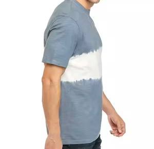 T-shirts à col en O de qualité supérieure pour hommes, 220 grammes, lourds, décontractés, à manches courtes, personnalisables, avec motif d'impression numérique solide - Product Image 3